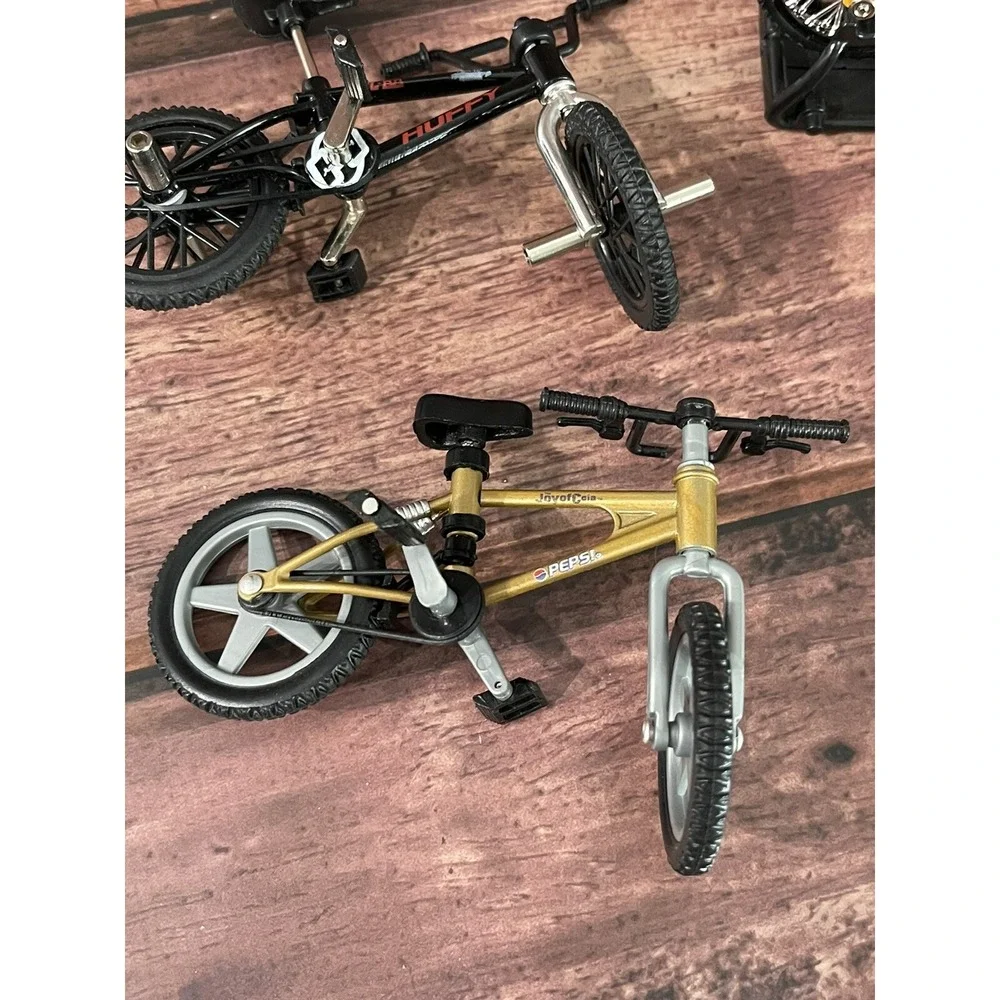 Five Vintage BMX Flick Trix Bike Lot Mix With One Bike Stand And 3 Metal Piece